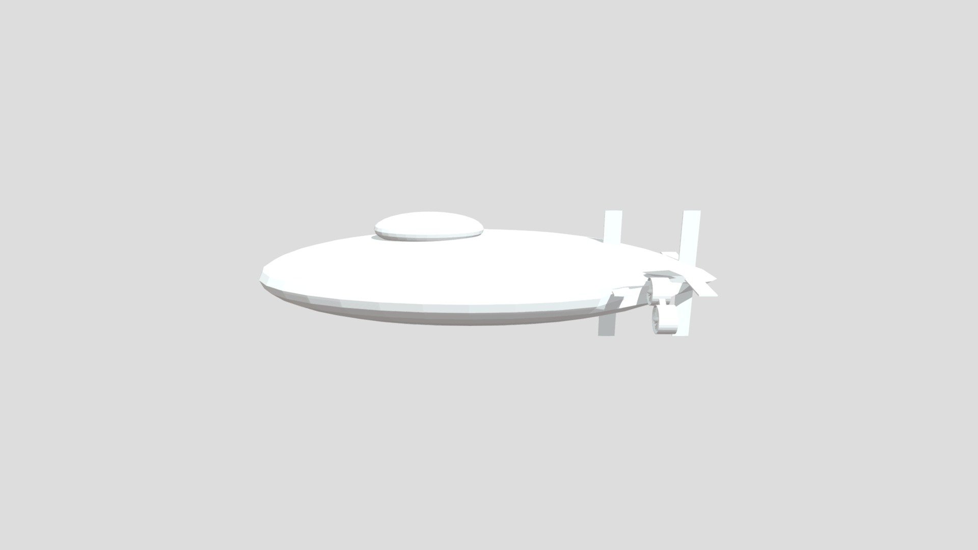Submarine with 4 propellers Download Free 3D model by samiloff