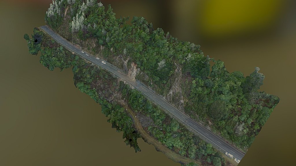 Gowan Narrows Simplified 3d Mesh