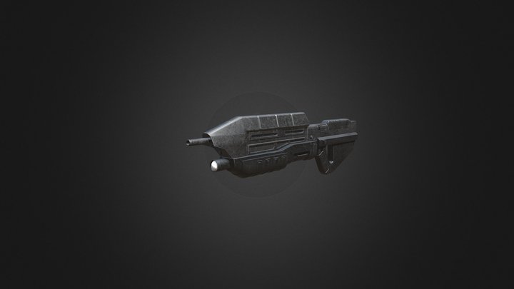 Halo Assault Rifle 3D Model
