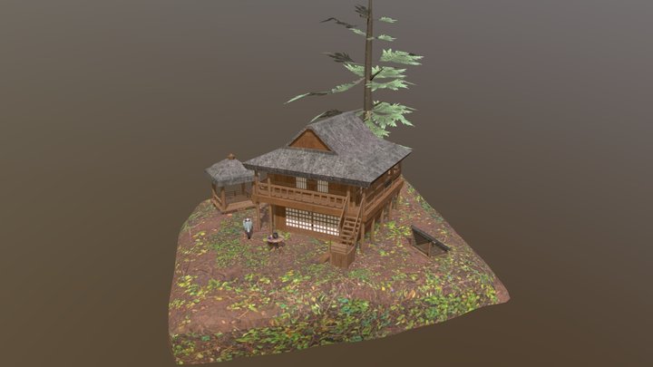 DAE Diorama - Forest Loner 3D Model