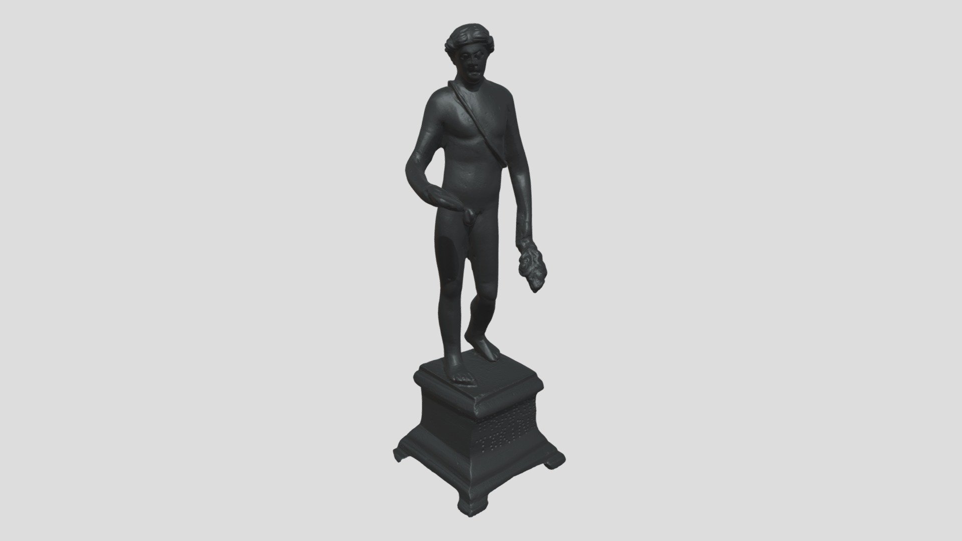 Base and Statuette of Apollo - 3D model by mikedonnelly [742ca72 ...