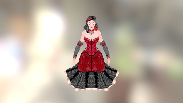 Gothgirl 3D Model