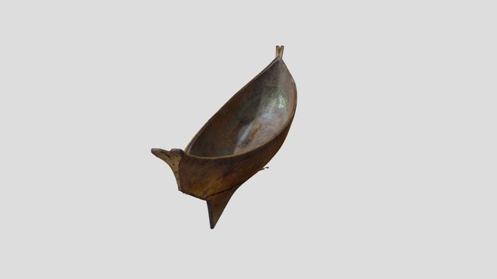 10 foot Haida Canoe 3D Model