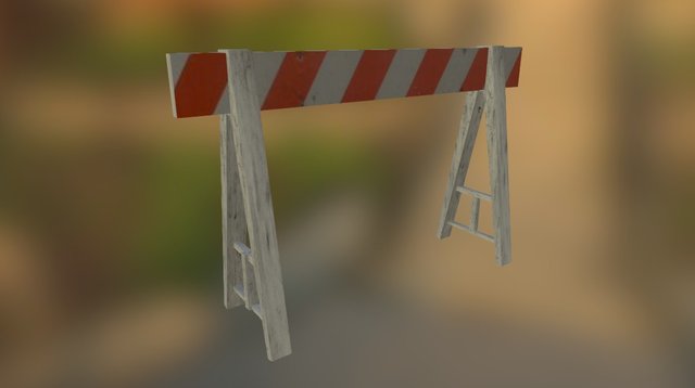 Construction Barrier 3D Model