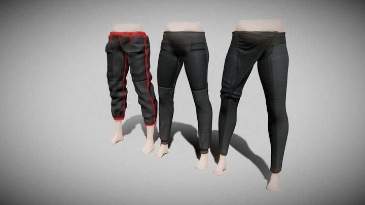 Pants For Ray II 3D Model