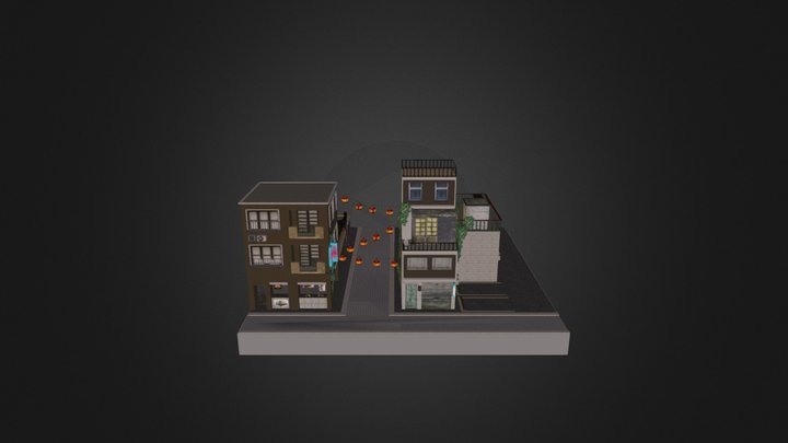 Cityscene Tokyo 3D Model