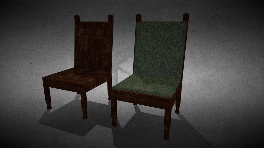 Distressed Horror Chair