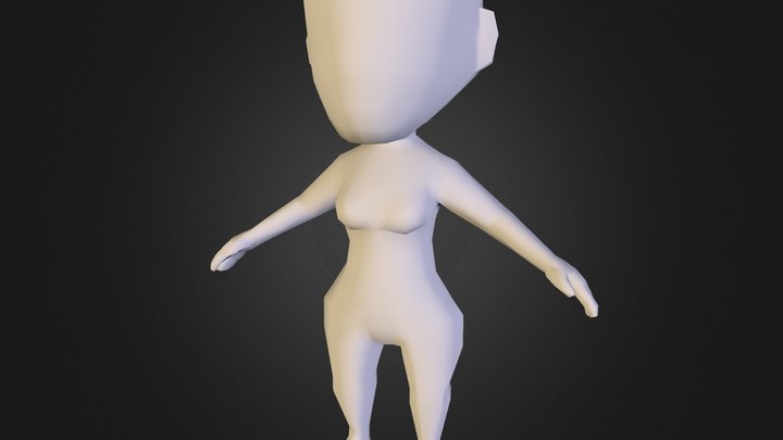 Girl Chibi 3D Model