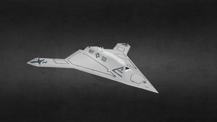 X-47B 3D Model