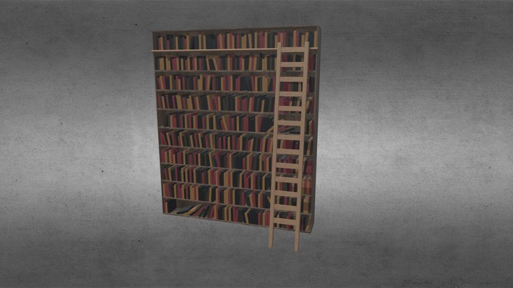 Bibliothèque antique | Antique library 3D Model