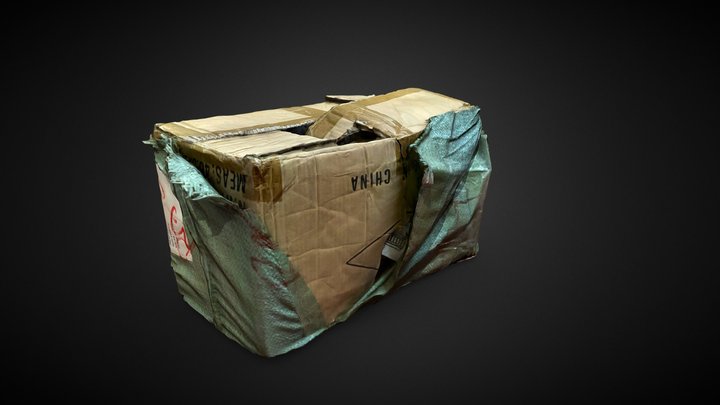 Cardboard Box 3D Model