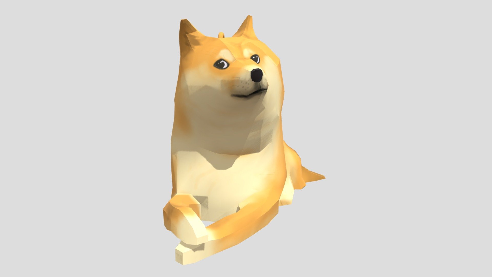 Buff Doge 3d model