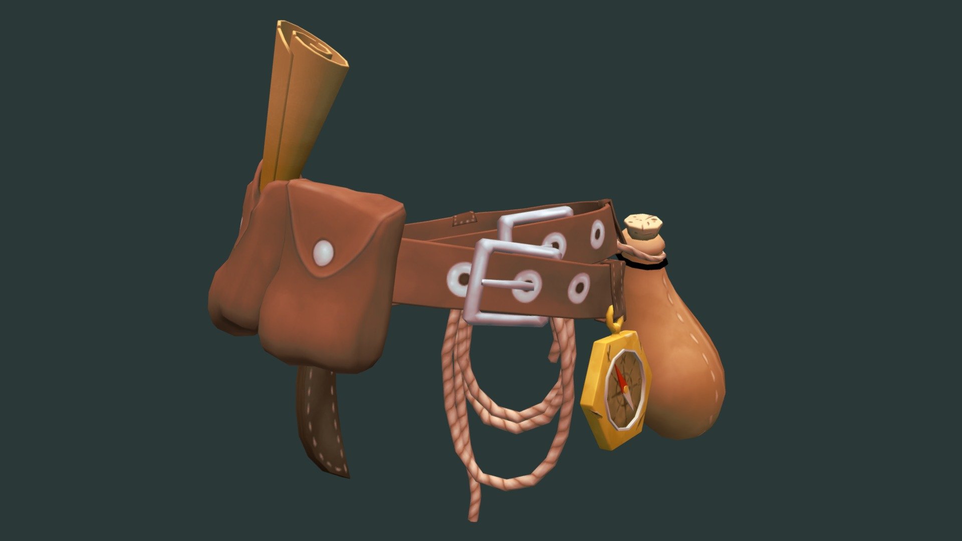 Hunter's Belt - 3D model by Amanda Luginbuhl (@amandaluginbuhl ...