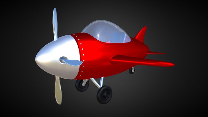 Small Airplane 3D Model