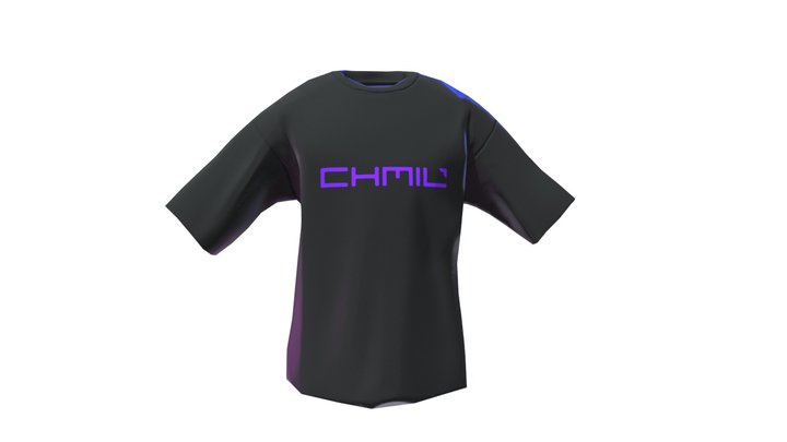 Oversize T-Shirt GAME READY (SUPER LOW POLY) 3D Model