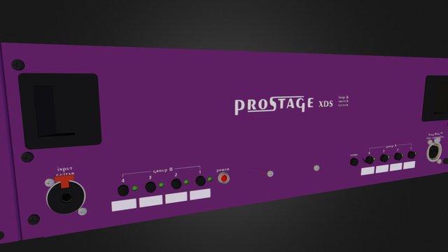 Prostage XDS - 19" Loop System for Stompboxes 3D Model