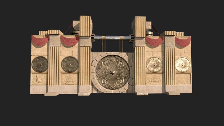 Low poly DoorWay 3D Model