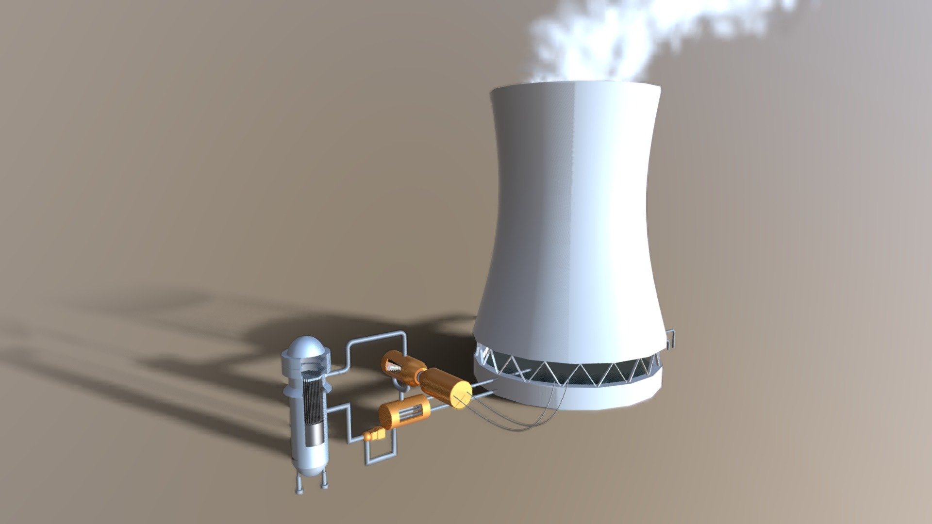 Nuclear Reactor - 3D model by Erik_L [7435a2e] - Sketchfab