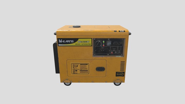 Yellow generator 3D Model