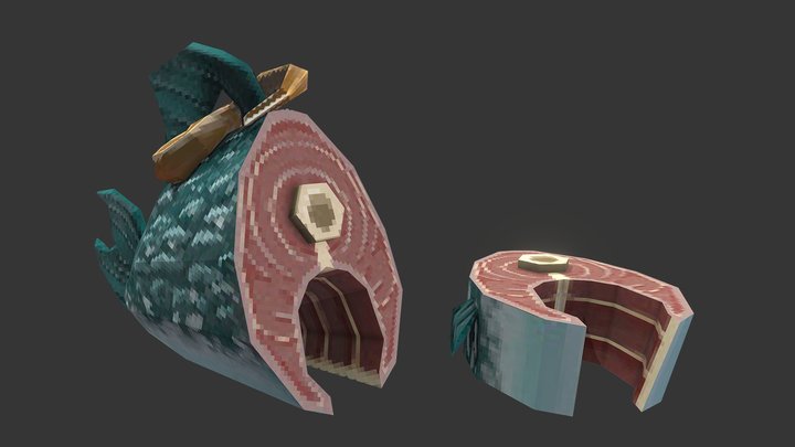 Fish Steak - Fishmonger’s Galley Prop 3D Model 3D Model