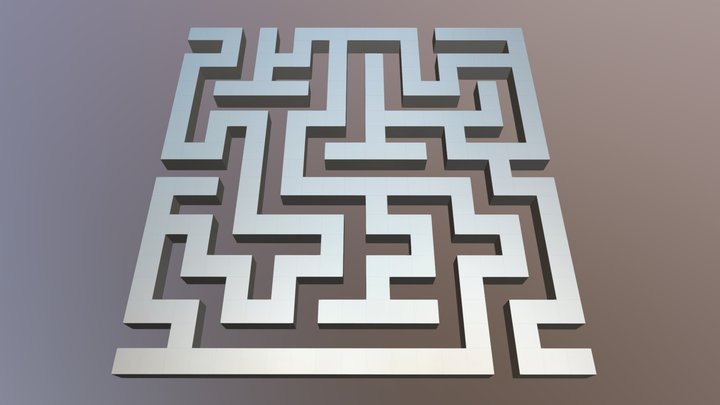 Recursive Backtracking Maze – Modello 3D gratuito STL