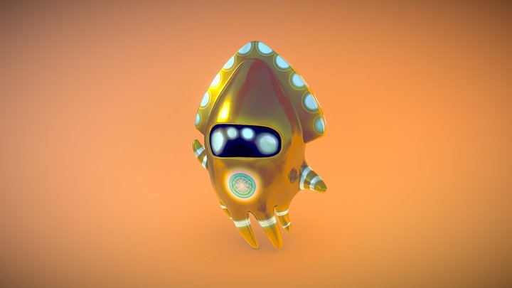 aztec_blopper_posed_sketchfab 3D Model