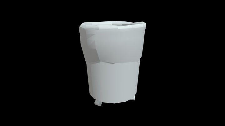 Round Bin 3D Model