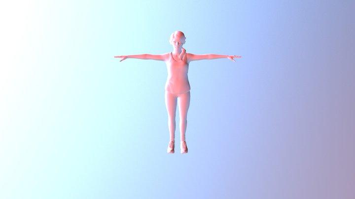 Crowd Female 3D Model