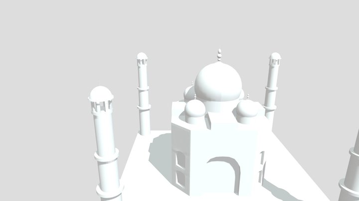 Taj mahal 3D Model