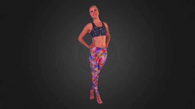 Sandy Yoga Pants 3D Model