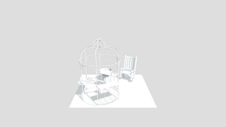 grandma's house - 3 Simple props 3D Model