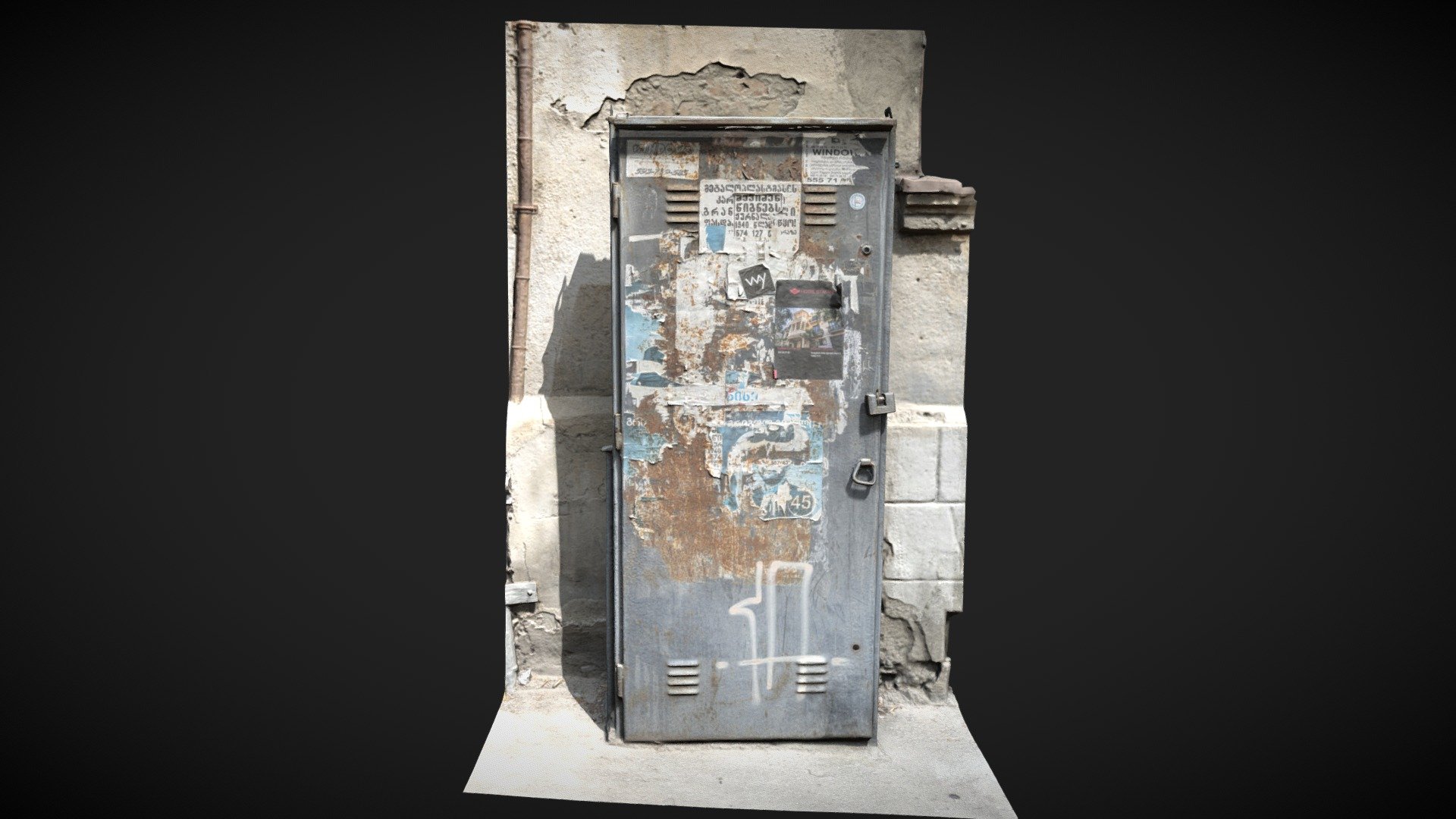 Electric box with graffiti
