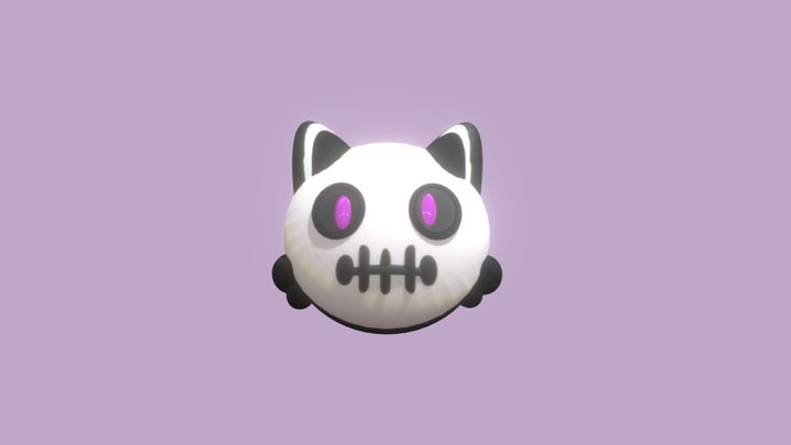 Skull Cat – Kostenloses 3D-Modell STL