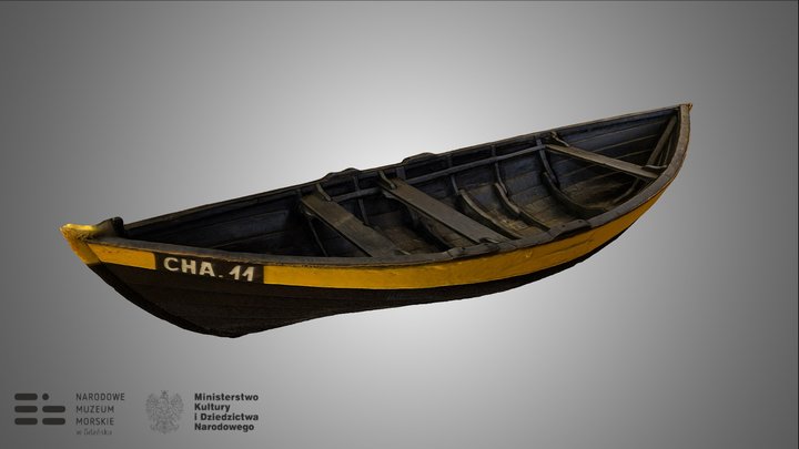 Pomocnicza łódź rybacka (CHA-11) 3D Model