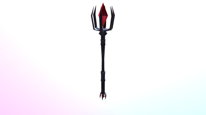 Magical Staff 3D Model