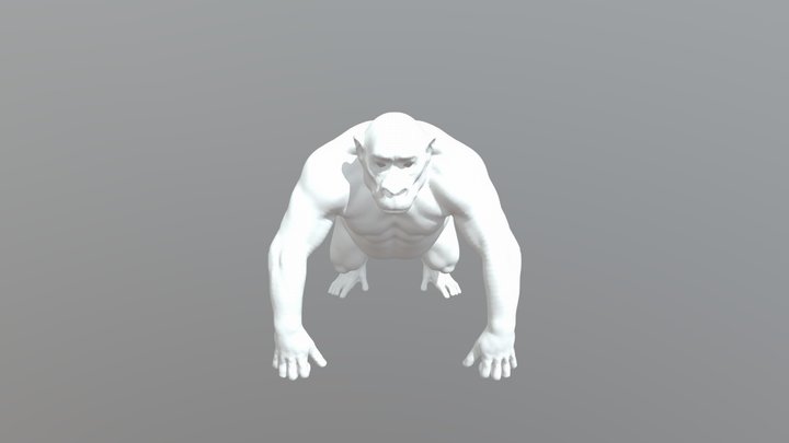 Ape (Retopo15K) 3D Model