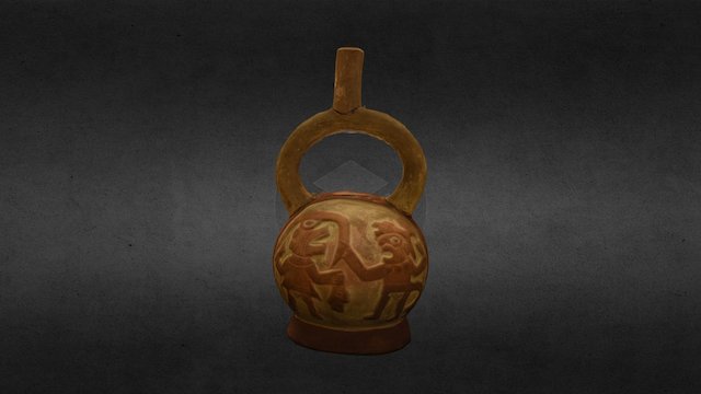 LMA15986 Moche Stirrup Vessel 3D Model
