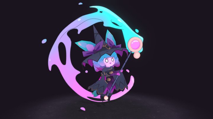 Glomi - Slime Witch 3D Model