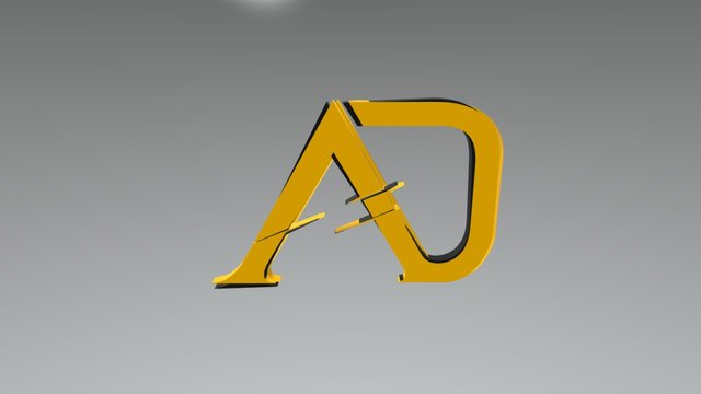 Deneme AD Logo 3D Model