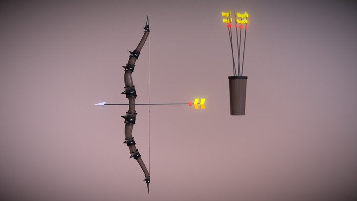 Bow&arrows 3D Model