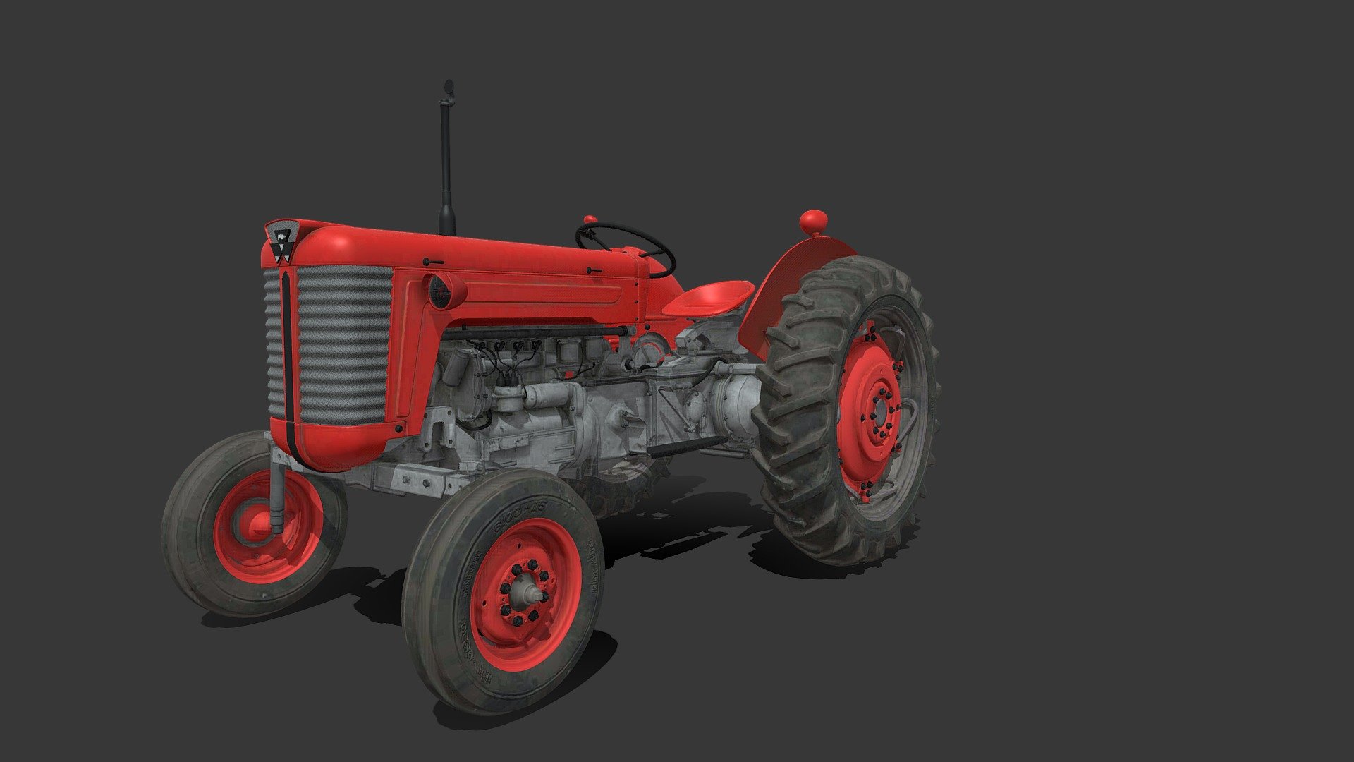 Classic Tractor 3D model by SD Designer (Mohan355634gh) [7442b5a