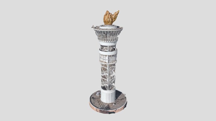 ATL Olympic Torch Monument 3D Model