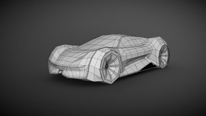 LOW POLY CAR 3D Model