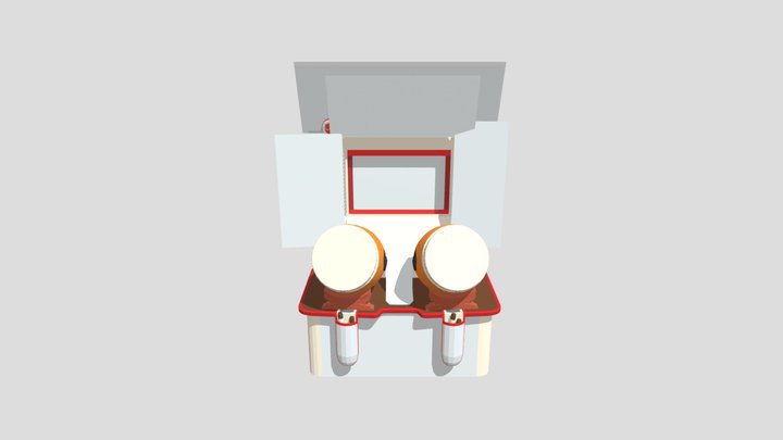 Taiko No Tatsujin Arcade Cabinet 3D Model