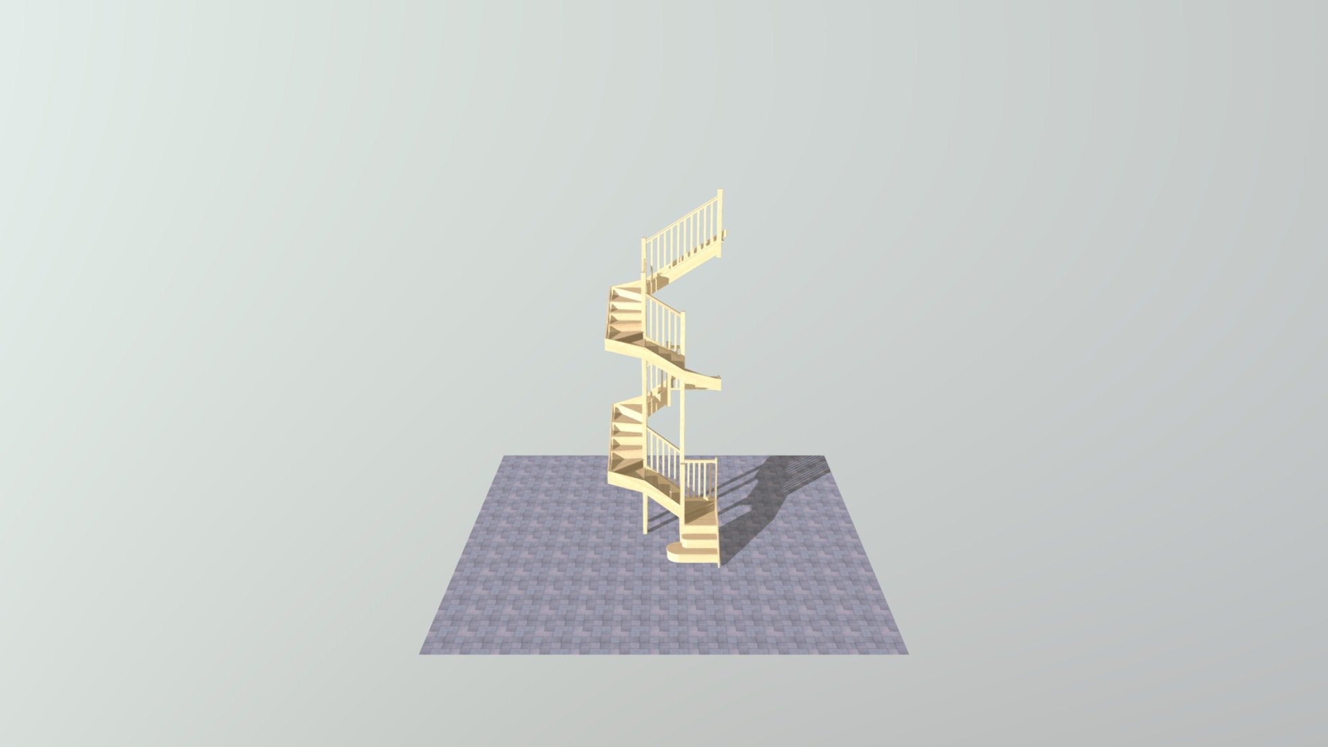 Staircase 1 - 3D model by StairBox [7443fa4] - Sketchfab