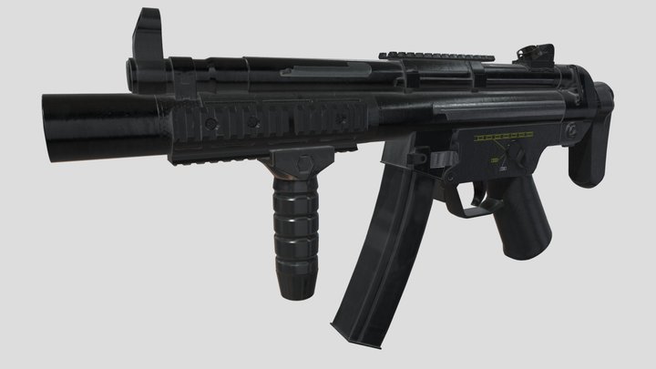 MP5 Gun 3D Model
