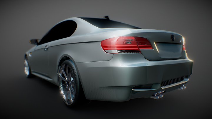BMW E92 M3 2009 3D Model