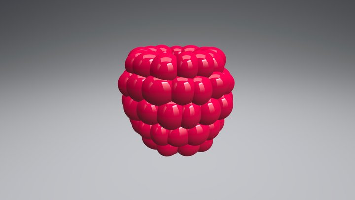 Raspberry OBJ2 3D Model