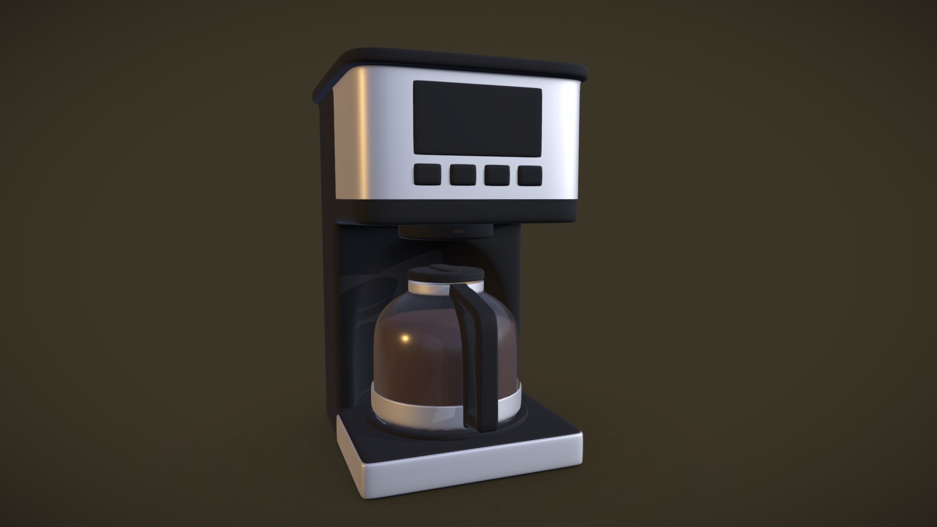 3D model Coffee Makers Set 3 VR / AR / low-poly