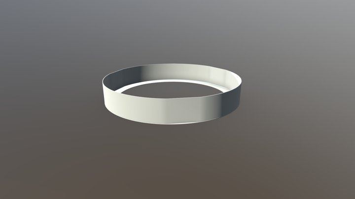 Metal Crip Ring 3D Model
